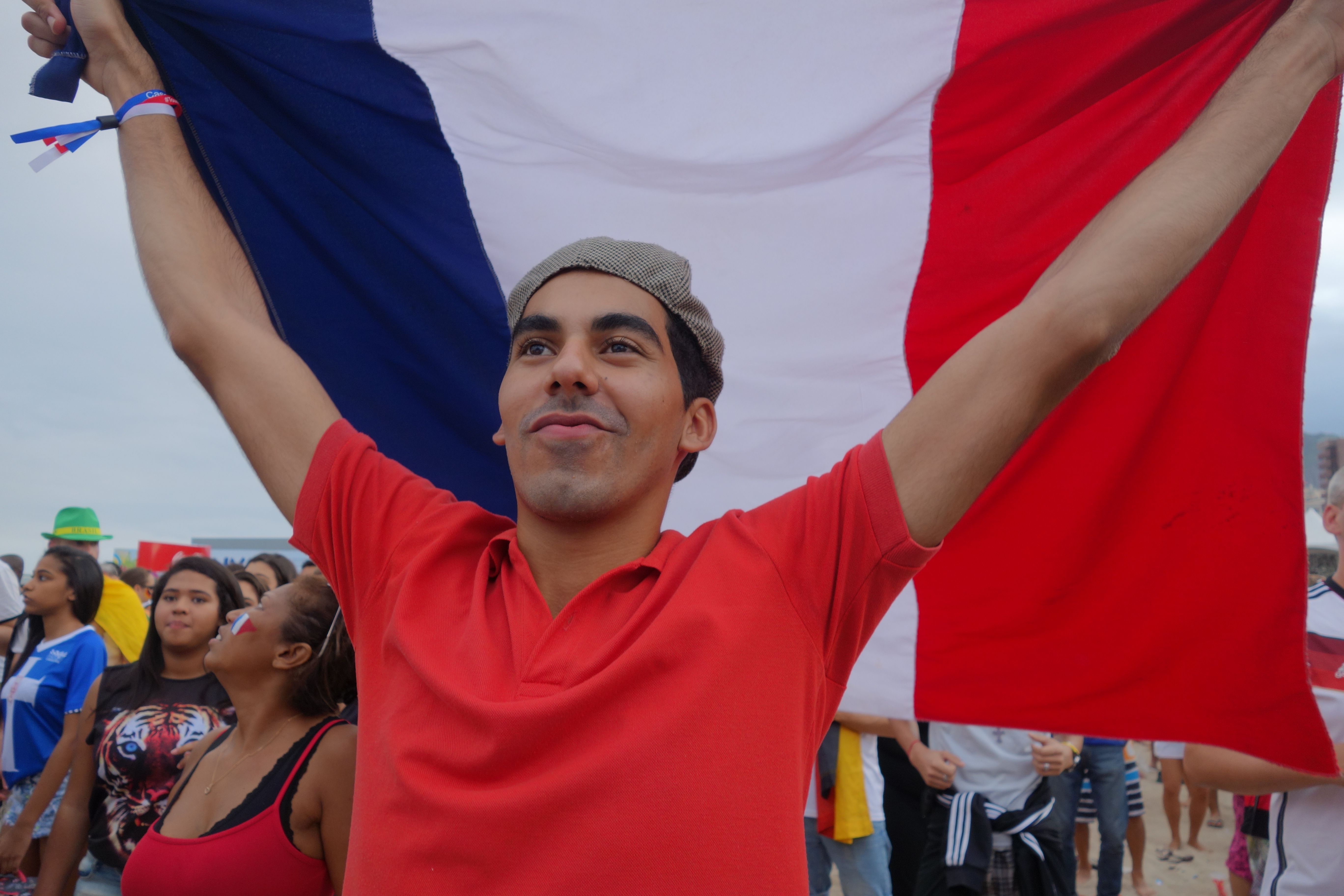 Coupe du Monde de Football: France-Nigeria au Fifa Fan Fest de Copacabana.