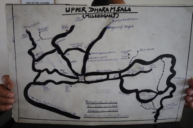 McLeod Ganj et Dharamsala ne forment qu'une ville explication sur cette carte. Voyage tour du monde https://yoytourdumonde.fr