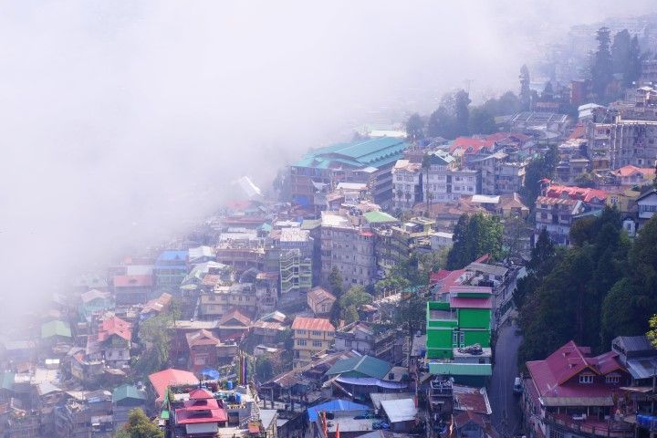 Le brouillard peut etre omnipresent du coté de Darjeeling en Inde. Photo blog tour du monde http://yoytourdumonde.fr