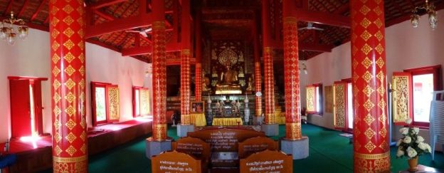 Photos prise a l'interieur d'une temple a Chiang Mai.
